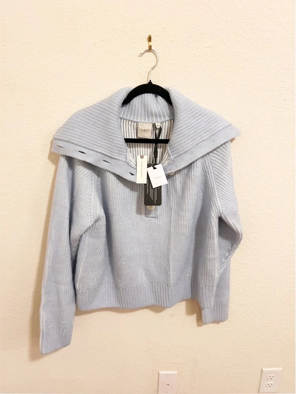 NWT Varley Filey Plated Sweater Anthropologie